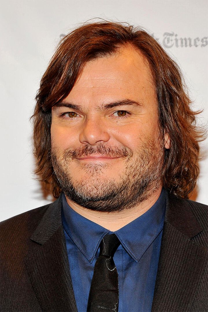 Portrait Of Jack Black Actress Print Canvas Jigsaw Puzzle
