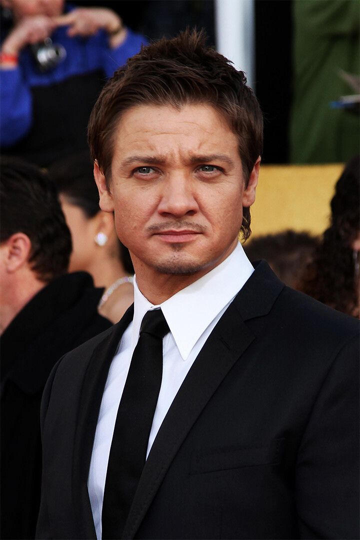 Portrait Of Jeremy Renner Actor Singer Actress Print Jigsaw Puzzle