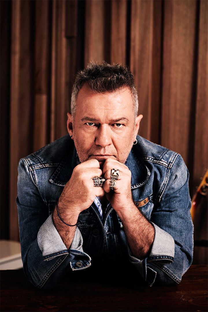 Portrait Of Jimmy Barnes Singer Songwrirter Print Jigsaw Puzzle