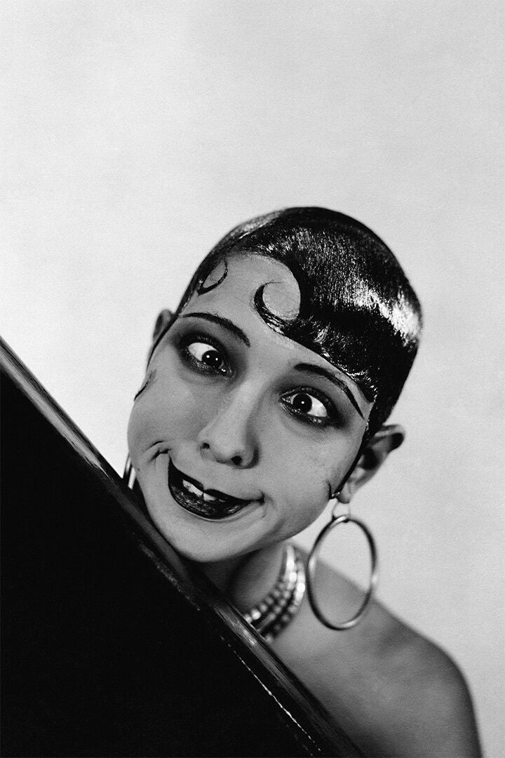 Portrait Of Josephine Baker Singer Print Jigsaw Puzzle