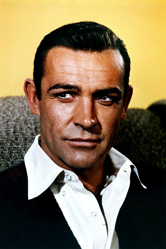Portrait Of Sean Connery Producer Print Painting Jigsaw Puzzle