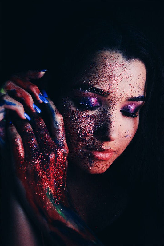 Portrait Of Woman With Glitter Make Up Art Wall Decor Jigsaw Puzzle