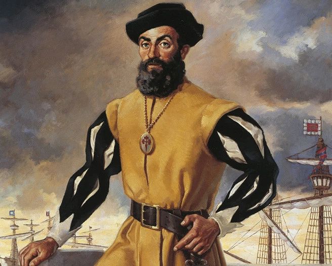 Porturguese Explorer Ferdinand Magellan Glossy Keychain Painting Keychain