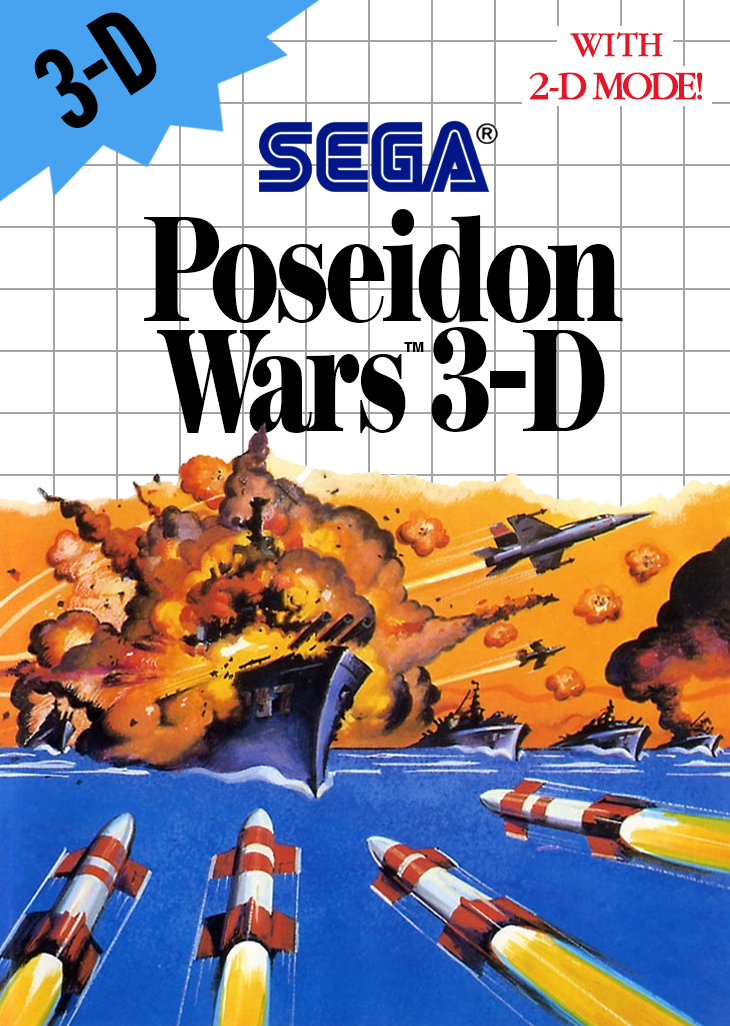 Poseidon Wars 3 D Sega Master System Print Poster