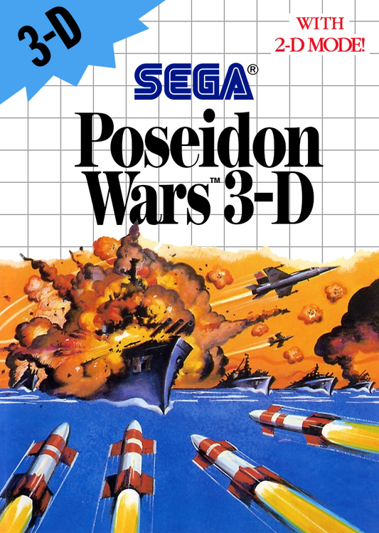 Poseidon Wars 3 D Sega Master System Print Poster