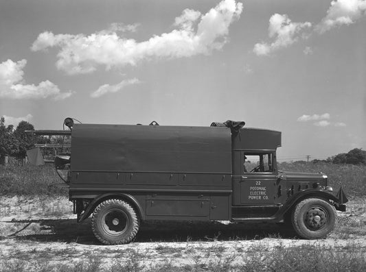 Potomac Electric Power Company Truck Washington Dc Retro Photo Print