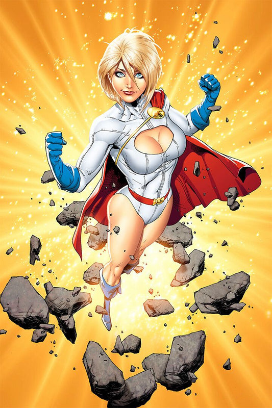 Power Girl Flying In The Sky Art Print Decor Jigsaw Puzzle