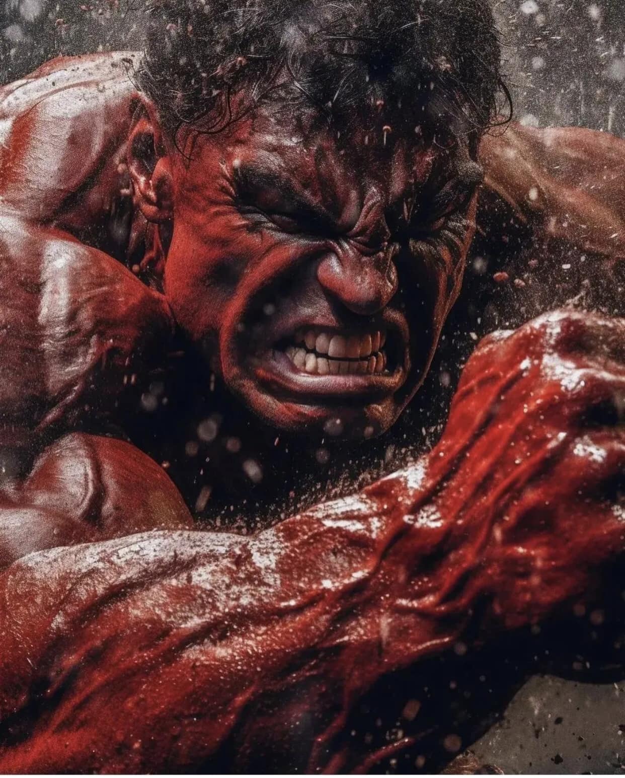Powered Up Anger Portrait Jigsaw Puzzle