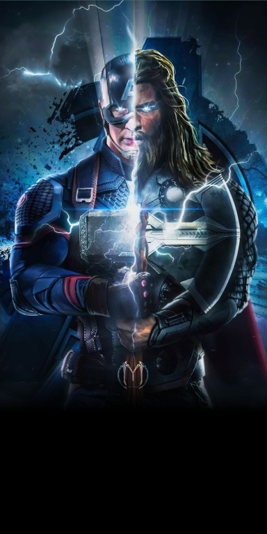 Powerful Hybrid Thor Captain 001 Print Poster