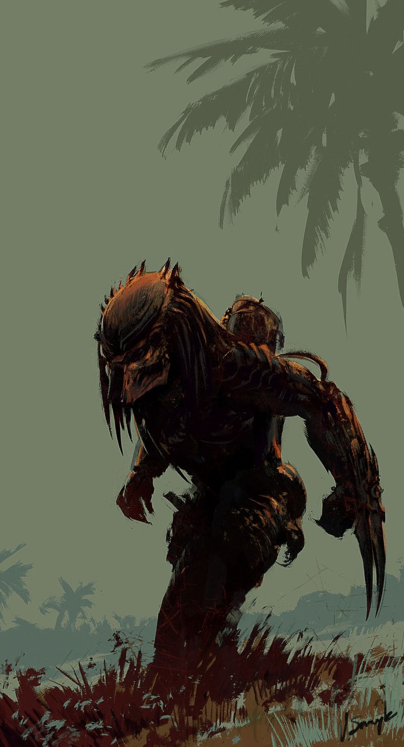 Predator Running Through Jungle Print Poster