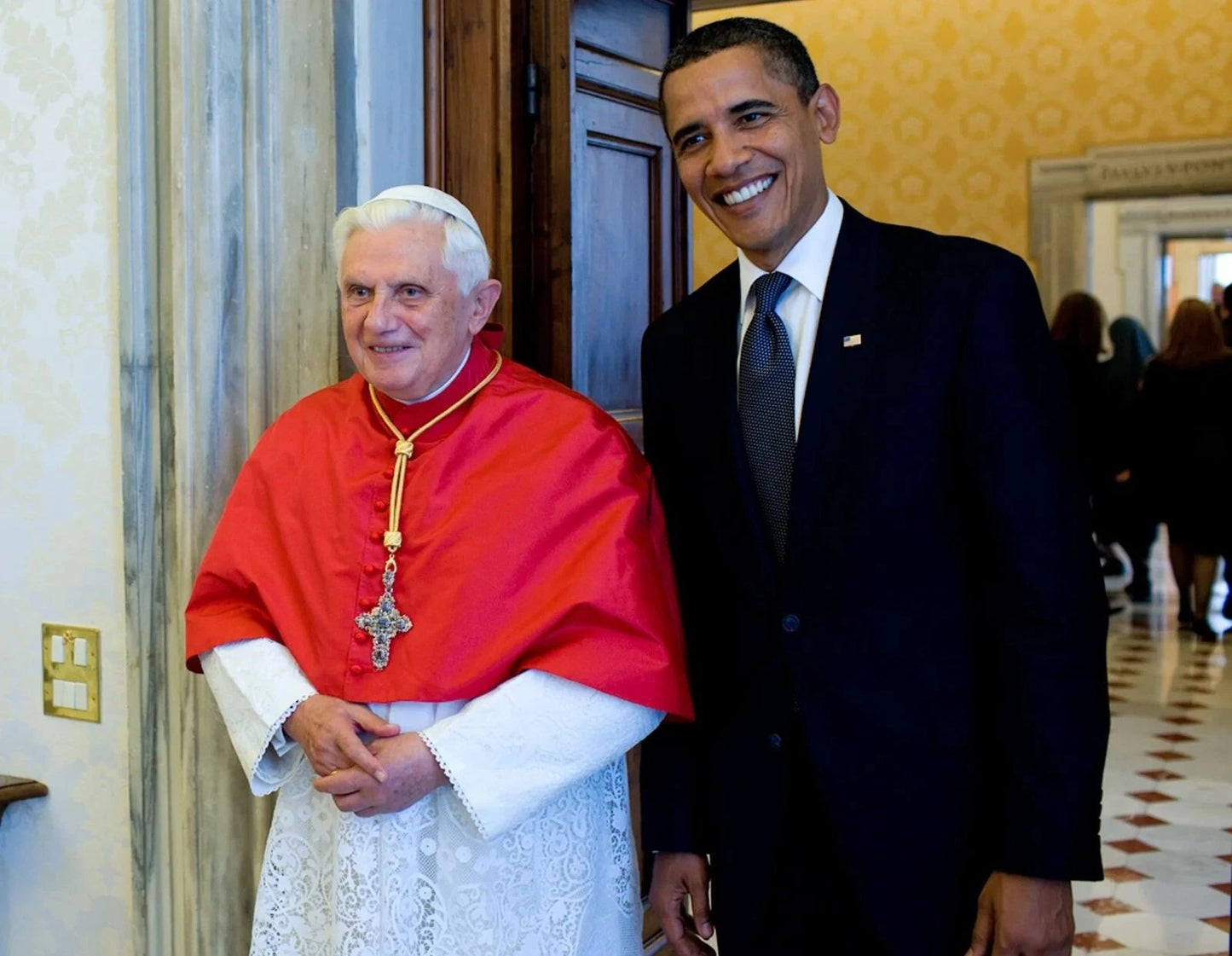 President Barack Obama & Pope Benedict Xvi Classic Picture Photo Print