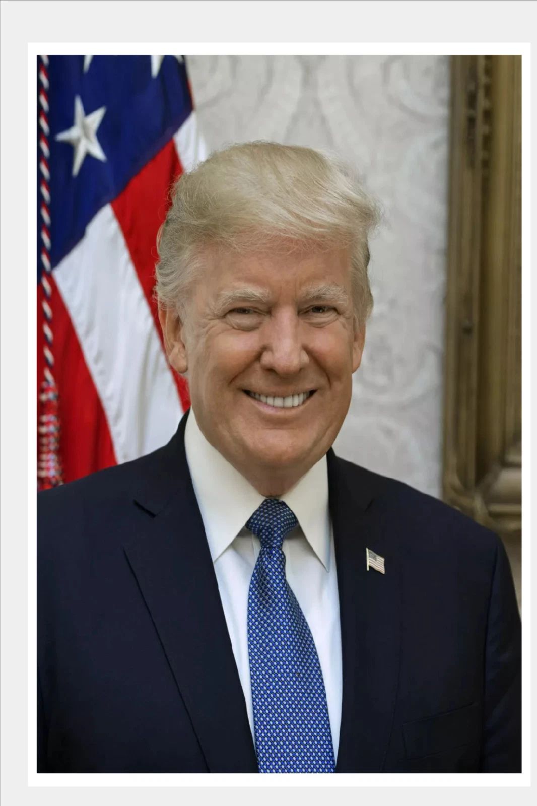 President Donald Trump Official White House Portrait Photo Poster