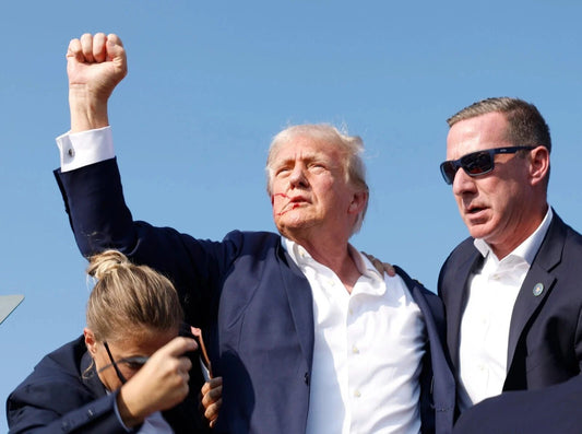President Donald Trump Survives Assassination Attempt Picture Magnet