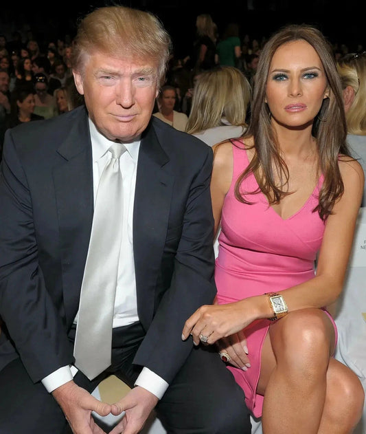 President Donald Trump & Wife First Lady Melania Picture Keychain Print