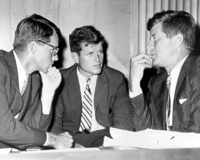 President John, Ted And Robert Kennedy Glossy Photo Brothers Print Poster