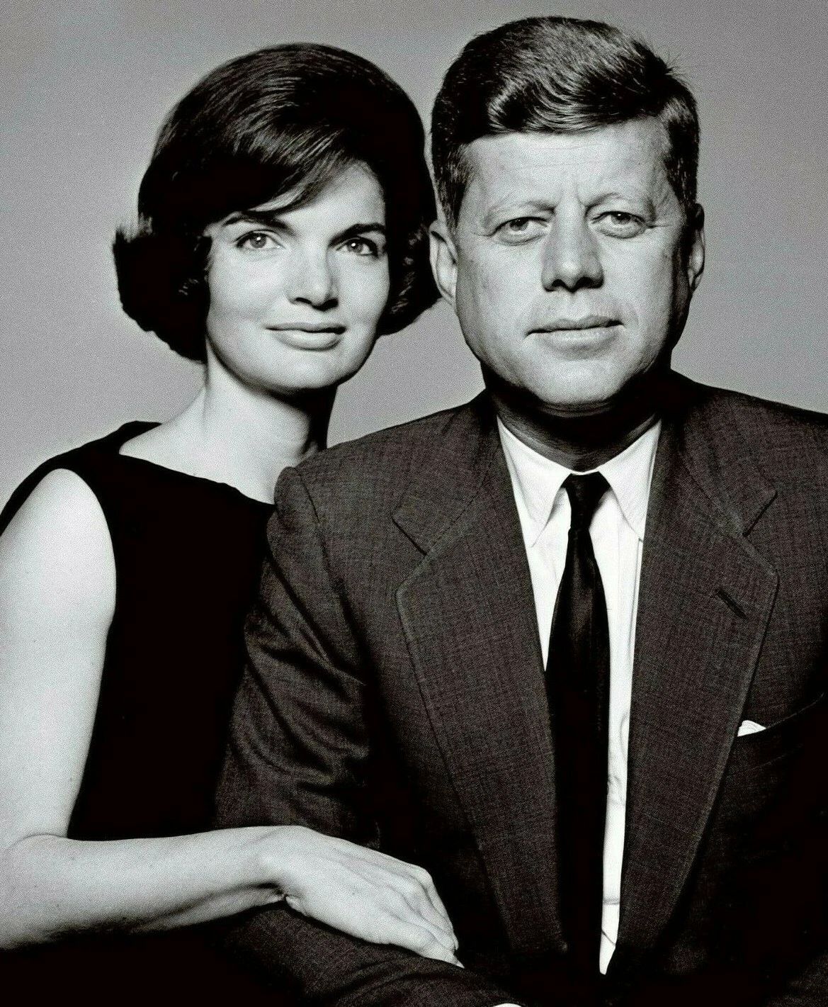 President John F, Kennedy & First Lady Jacqueline Onassis Portrait Photo Picture