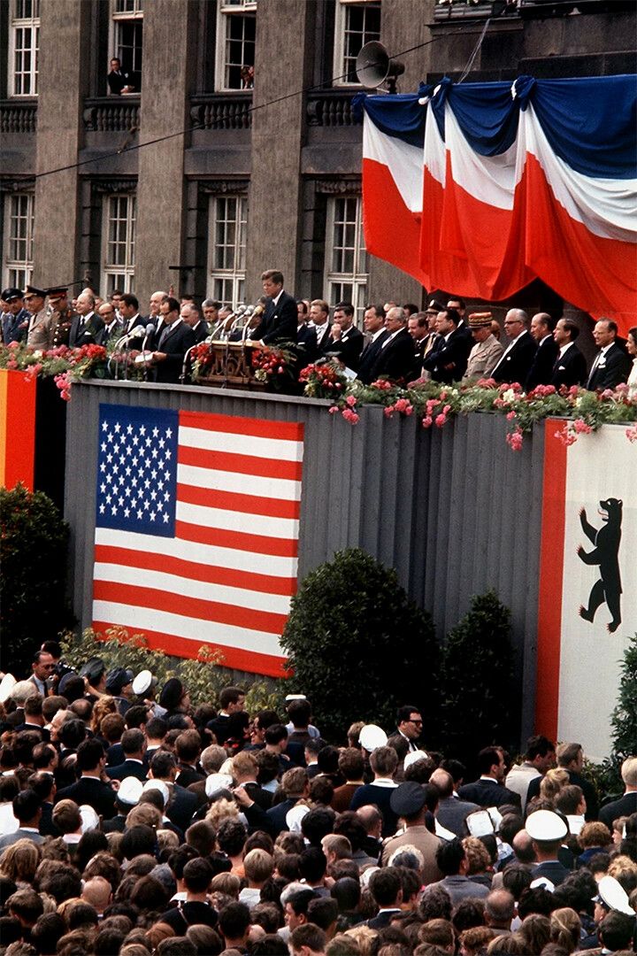 President Kennedy Addressing West Berlin Crowds Jigsaw Puzzle