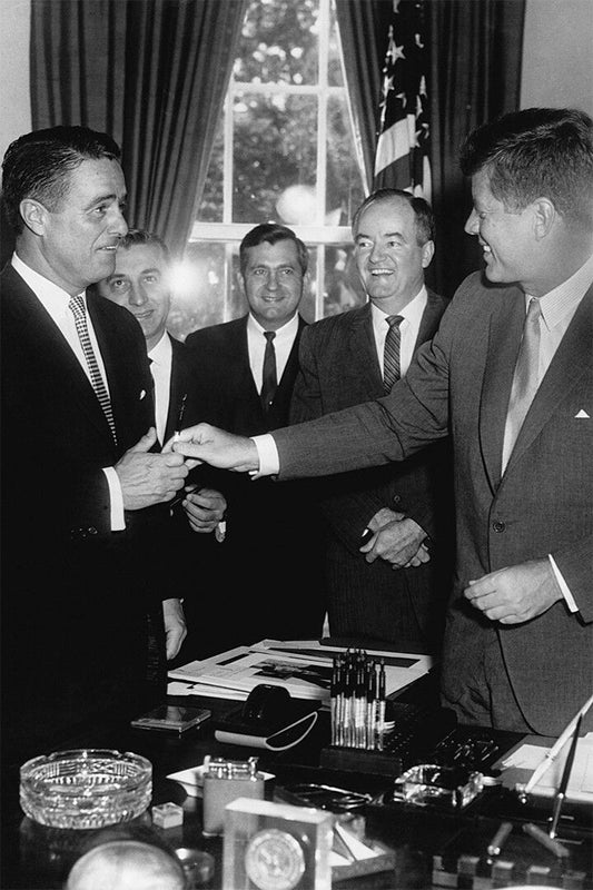President Kennedy And Peace Corps Volunteers Jigsaw Puzzle