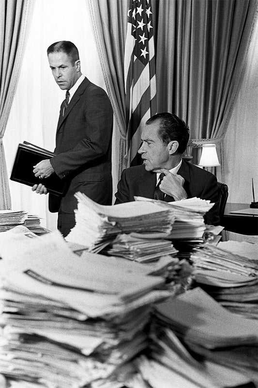 President Nixon With Advisor Harry Robbins Haldeman Jigsaw Puzzle