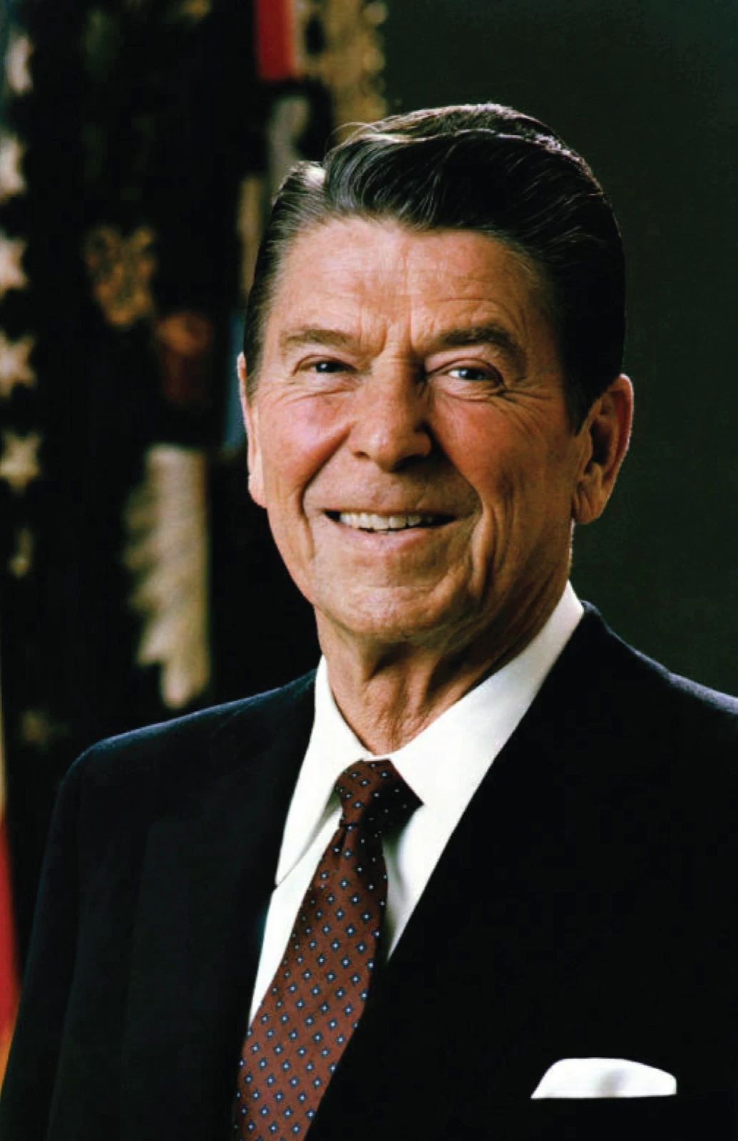 President Ronald Reagan Official Portrait 11 X 17 Republican Movie Keychain Picture