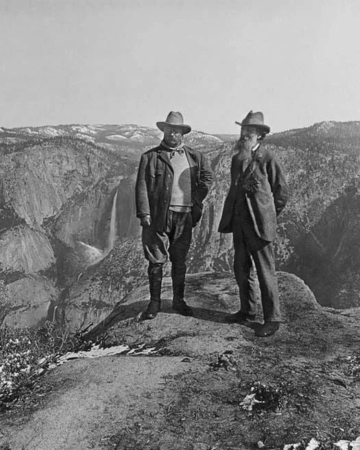 President Theodore 'Teddy' Roosevelt And John Muir Glossy Keychain Print