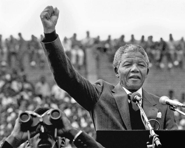 President Of South Africa Nelson Mandela Glossy Keychain Politician Print 1
