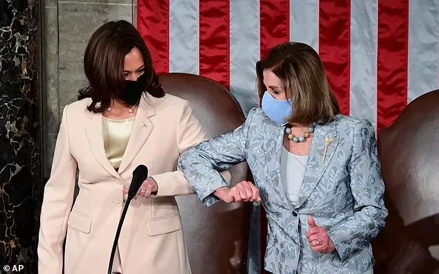 Presidential Canidate Kamala Harris With Nancy Pelosi Covid Picture Magnet