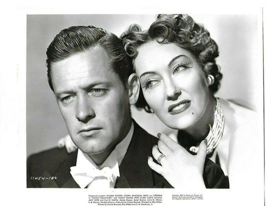 Press Photo Print Of William Holden & Gloria Swanson In Sunset Boulevard