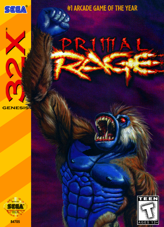 Primal Rage Sega 32X Print Poster