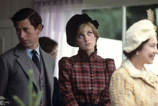 Princess Dianne With Prince Charles & The Queen Retro Keychain Keychain
