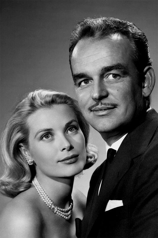 Princess Grace And Prince Rainier Painting Print Jigsaw Puzzle
