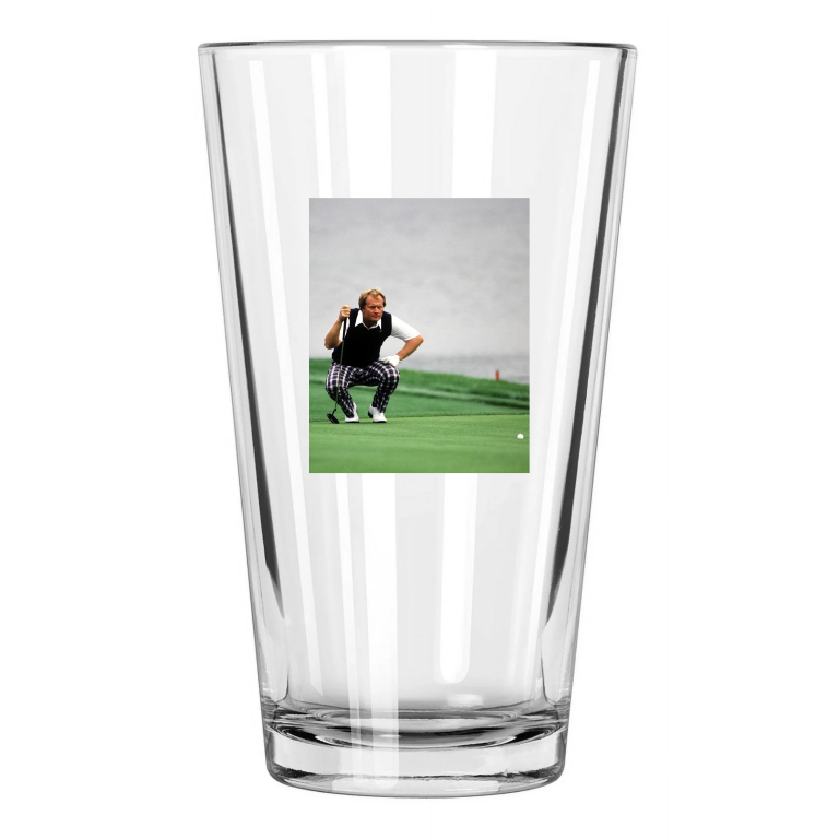 Pro Golfer Jack Nicklaus Photo Golf Masters Us Open Pint Beer Drinking Glass