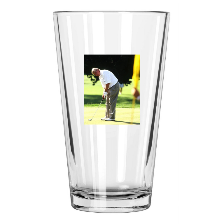Pro Golfer John Daly Photo Golf Putting Masters Us Open Pint Beer Drinking Glass
