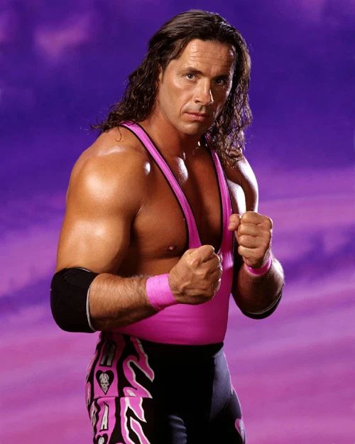 Pro Wrestler Bret The Hitman Hart Glossy Keychain Wwf Keychain Hof 2006 1