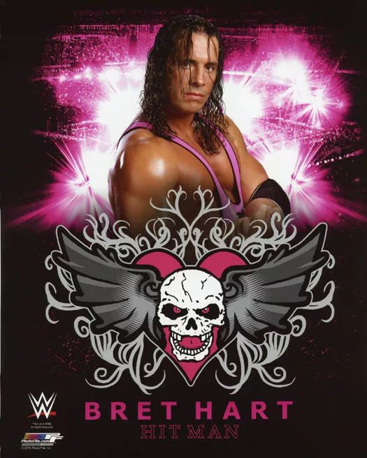 Pro Wrestler Bret The Hitman Hart Glossy Photo Wwf Print Poster Hof 2006 2