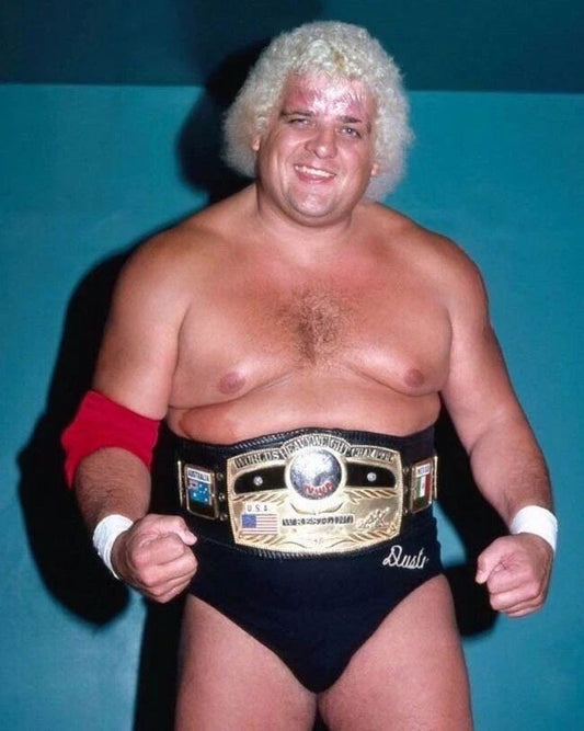 Pro Wrestler Dusty Rhodes Glossy Keychain Nwa World Champion Keychain 1