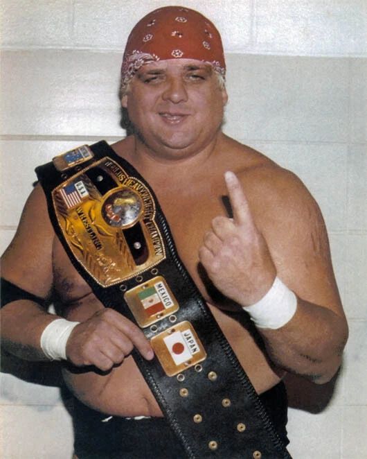 Pro Wrestler Dusty Rhodes Glossy Keychain Nwa World Champion Keychain 2