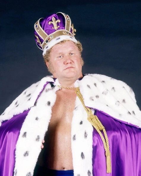 Pro Wrestler Harley 'The King' Race Glossy Keychain Wrestling Champion Print