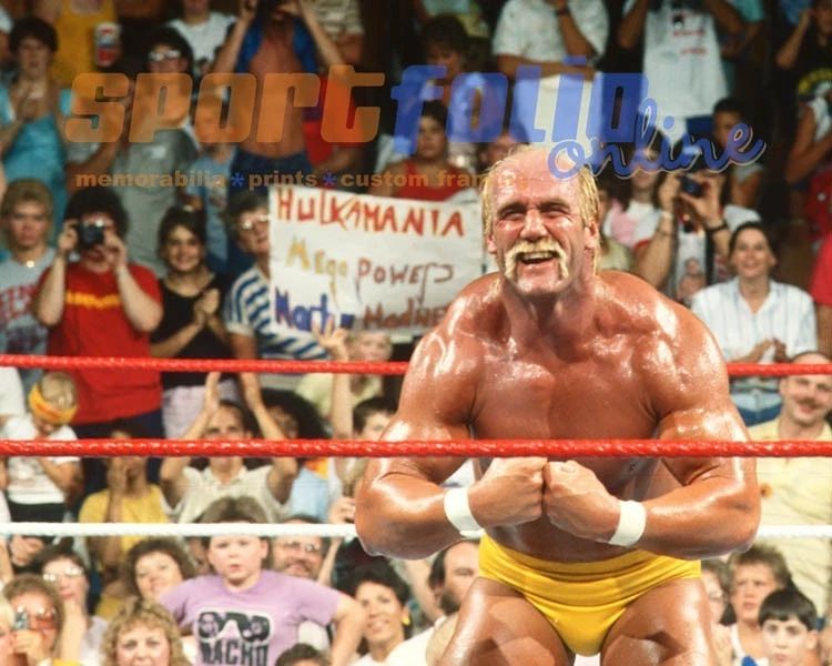 Pro Wrestler Hulk Hogan Glossy Keychain Wrestling Wwf Print Wwe Keychain