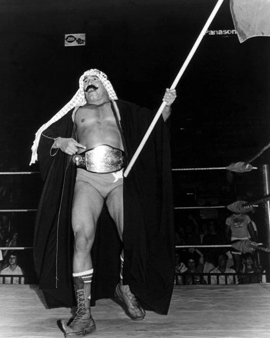 Pro Wrestler Iron Sheik Glossy Keychain Wrestling Wwf Print Wwe Keychain 1