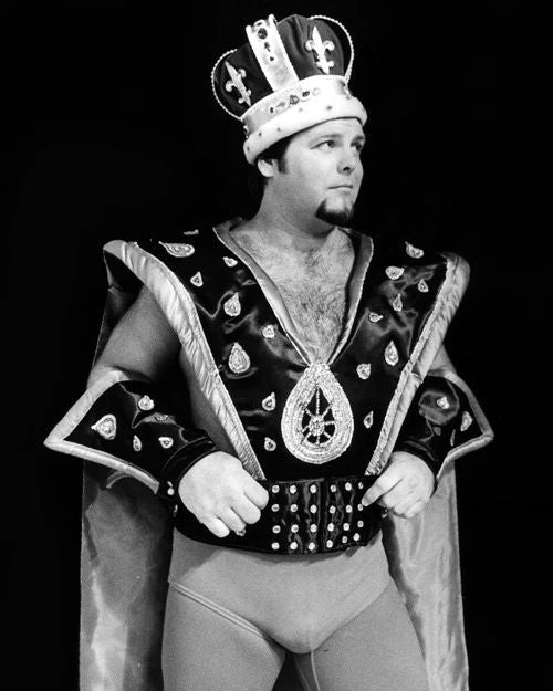 Pro Wrestler Jerry 'The King' Lawler Glossy Magnet Wwf Print Wccw Magnet