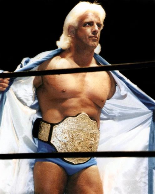 Pro Wrestler Ric Flair Glossy Magnet Wrestling Wwf Print Wwe Magnet Wcw