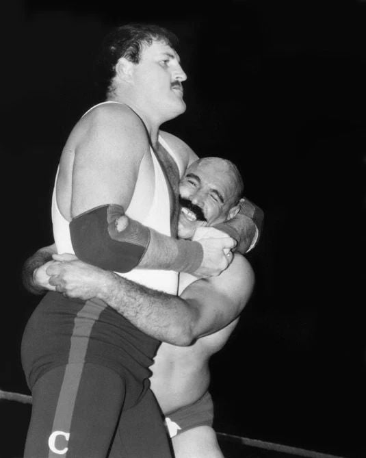 Pro Wrestler Sgt Slaughter Vs Iron Sheik Glossy Magnet Wwf Magnet