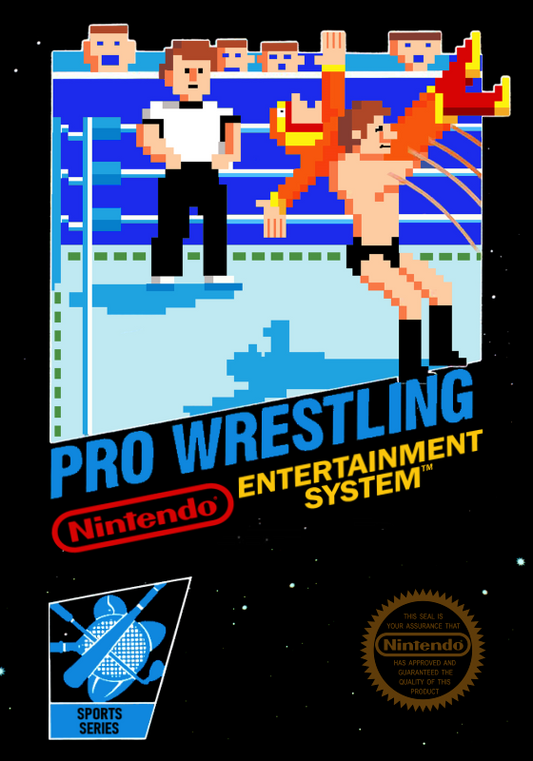 Pro Wrestling (Usa) Nes Print Poster