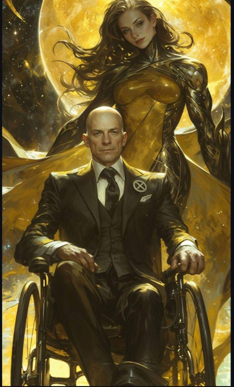 Professor X And Jean Grey 5293 Print Poster