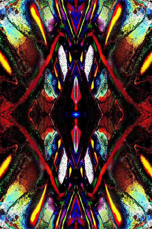 Pshychedelic Peyote Artwork Print Painting Wall Art Home Decor Poster