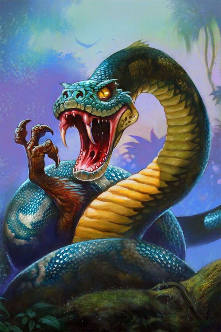 Psychedelic Animal Snake Fantasy Painting Print Wall Home Decor Jigsaw Puzzle