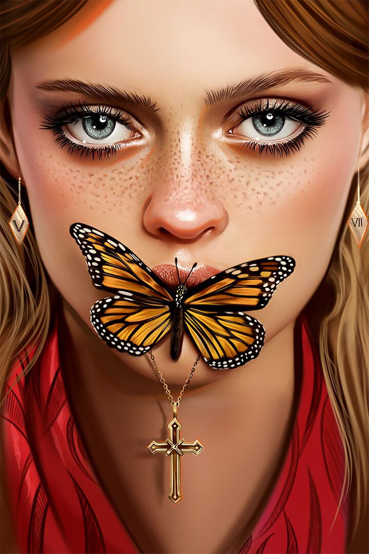 Psychedelic Butterfly Eyelashes Cartoon Design Wall Home Decor Jigsaw Puzzle