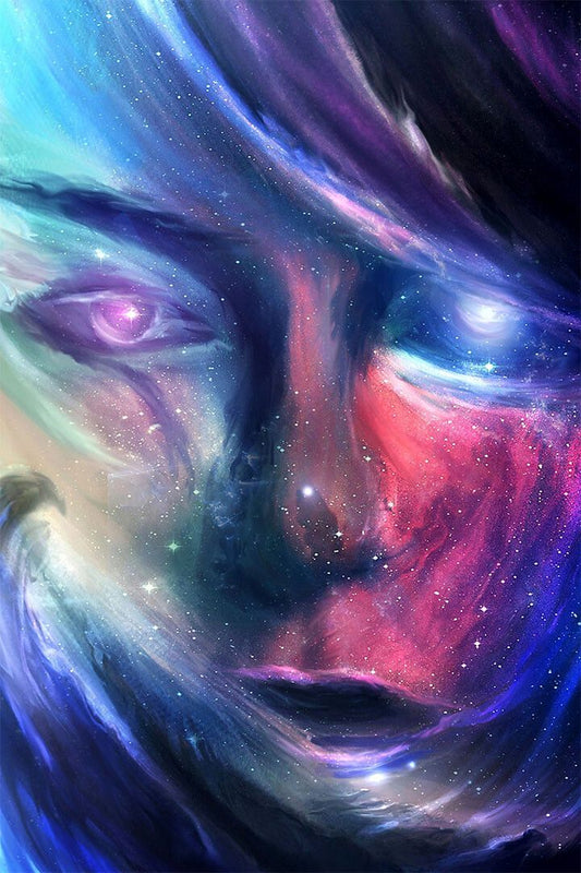 Psychedelic Galaxy Artwork Print Painting Jigsaw Puzzle