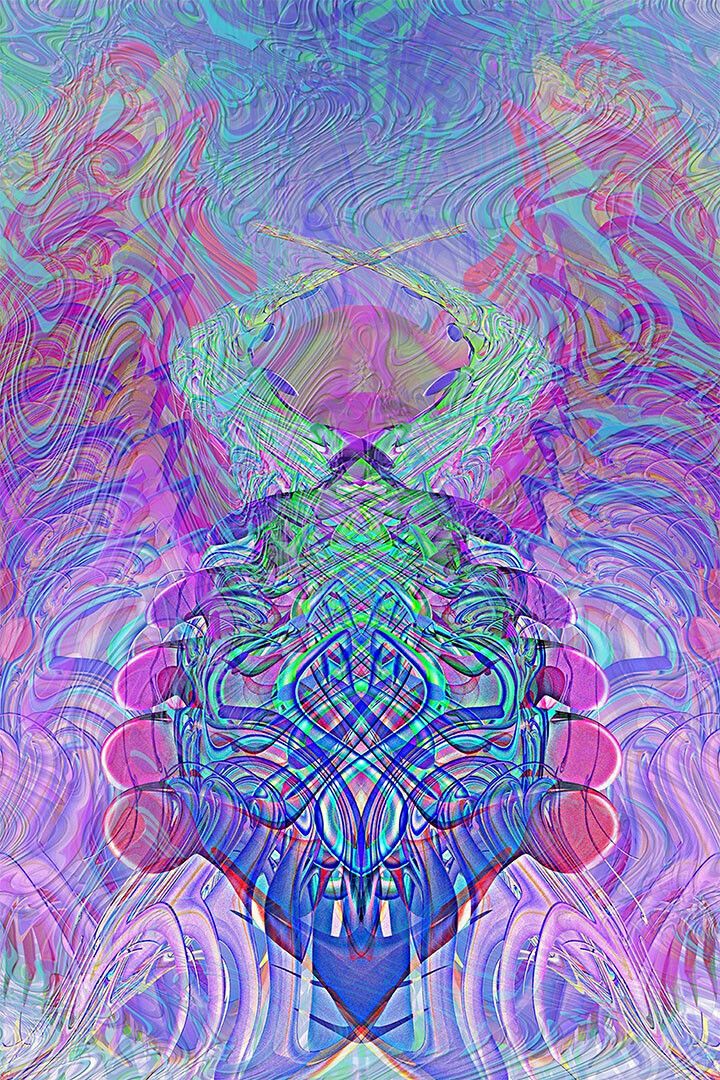 Psychedelic Rave Colorful Figure Painting Print Wall Home Decor Jigsaw Puzzle
